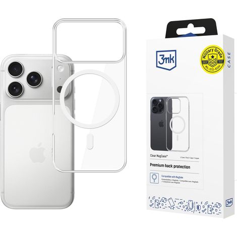 Custodia MagCase trasparente 3mk per Apple iPhone 17 Pro. (1/2)