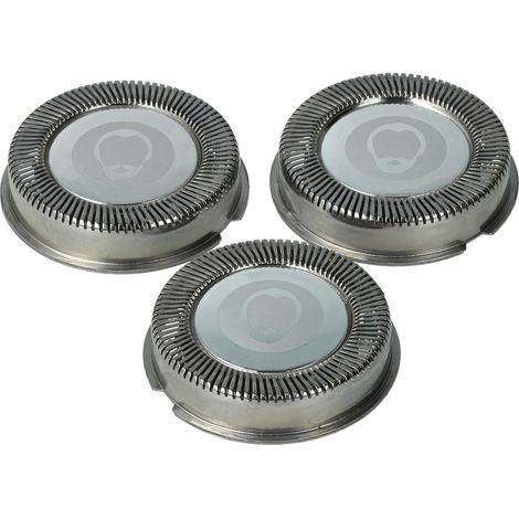 vhbw 3 x testina compatibile con rasoio Philips HQ5401, HQ5421, HQ5425, HQ5426, HQ5430, HQ5461, HQ5465, HQ5601, HQ5604, HQ5625, HQ5699, HQ5800, HQ5801