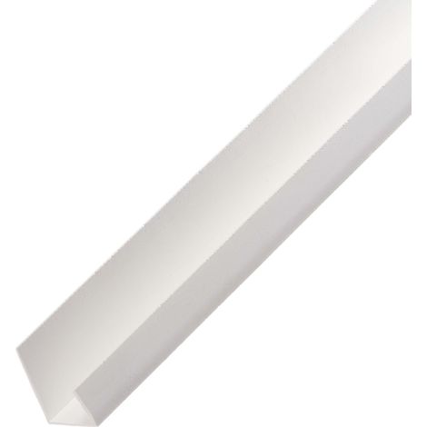 PROTEKTOR 3741 PVC Einfassprofil, Abschlussprofil 12,5mm für Gipskartonplatten - 200cm Weiß