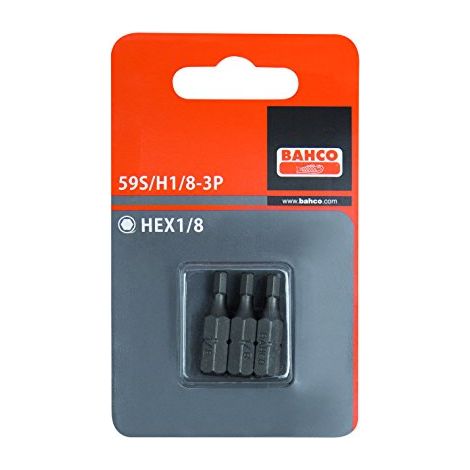 Punte cacciavite Bahco standard tip 25 mm 1 4 pollici