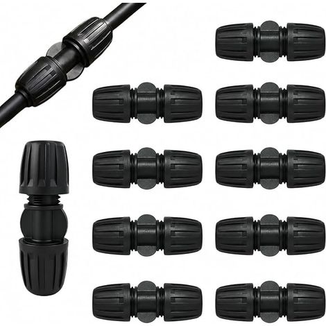 10 Raccord Droit 16mm PE Tuyau Irrigation Goutte à Goutte Jardin (1/5)