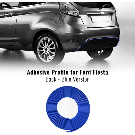 Profilo Adesivo per Dam Paraurti Ford Fiesta con Biadesivo 3M APT - Confezione: POSTERIORE - Colore: BLU