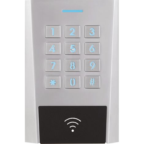 Clavier/Lecteur RFID AXK3 Métal IP64 13.56 MHz MS 12/24V AC/DC 999u 2R S0