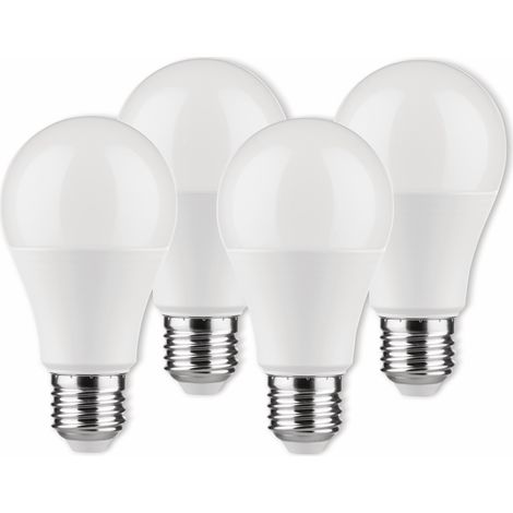MÜLLER-LICHT LED-Lampe Birnenform, 400255, E27, EEK: F, 8.5W, 806 lm, 2700 K, matt, 4 Stück