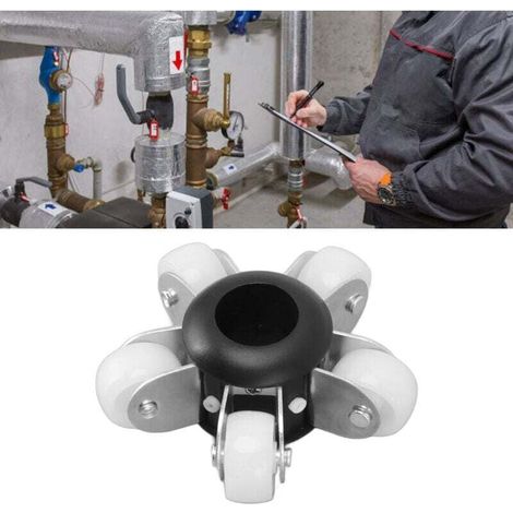 Roues de guidage de 90mm, couvercle de protection, roues de guidage durables pour caméra d'inspection de tuyaux d'égout de 23mm (1/4)