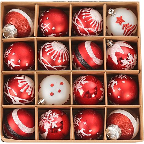Boules De Noel - Décoration Arbre De Noël - Pour Intérieur - Lot De 12 (1/5)