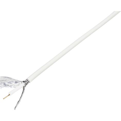 TRU COMPONENTS 1567364 Koaxialkabel Außen-Durchmesser: 6.60 mm RG6 /U 75 Ω 120 dB Weiß 100 m