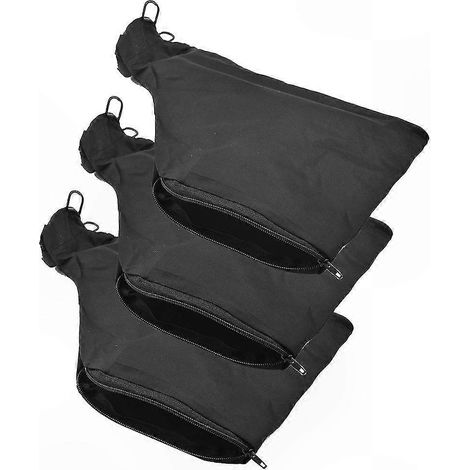Sac à poussière de scie, sac collecteur de poussière noir avec fermeture éclair et support métallique, pour scie à onglets modèle 255 (lot de 3) (1/4)