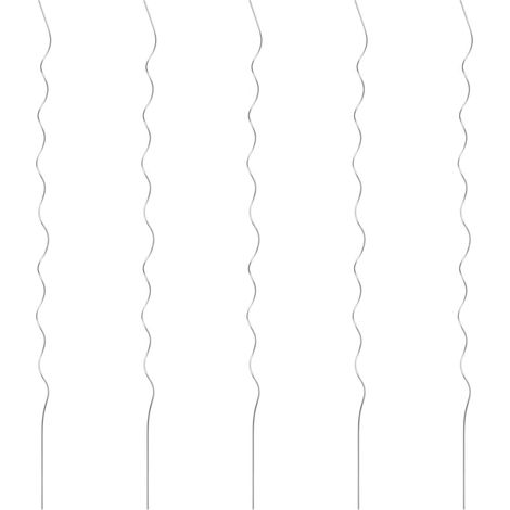 5 pz Supporti a Spirale per Piante 170 cm in Acciaio Zincato vidaXL
