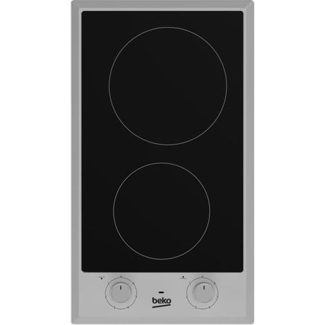 tavolo domino in vetroceramica 30cm 2 fuochi in acciaio inox - HDCC32200X - Beko (1/5)