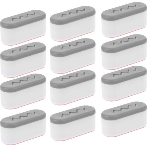 12 pièces Tampons Rehausseurs Siège Toilette Silicone Antidérapants Cales pour Abattant Wc Confortable et Stable Adaptés Garçon Fille et Seniors (1/5)