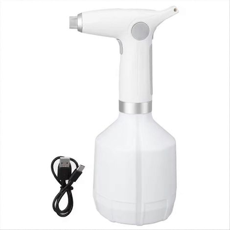 Pulvérisateur électrique bouteille 1L USB rechargeable réglable buse électrique plante pulvérisateur pour extérieur (1/5)