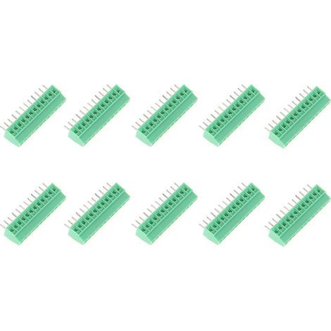 Schraubklemmenverbinder, 10 Stück/Set, Leiterplatten-Stiftklemmenverbinder, leicht zu löten für Niederfrequenzverdrahtung (1/5)