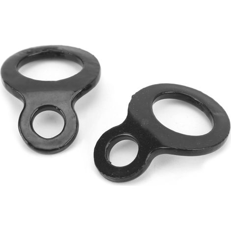 Paire d'anneaux d'arrimage en forme de D en acier inoxydable pour remorque, moto, vélo, kayak et quad (1/5)