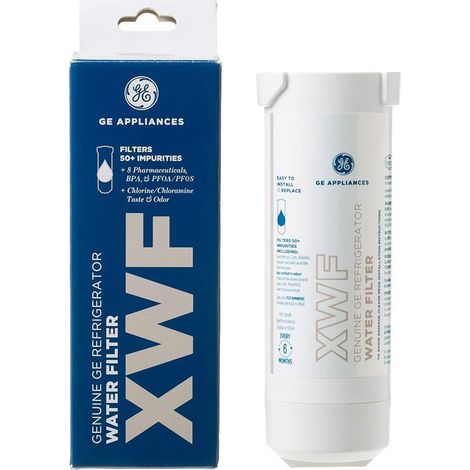 Kühlschrank-Ersatzteile: XWF Kühlschrank-Wasserfilter, kompatibel mit GE XWFE Wasserfiltern (1 Stück) (1/5)