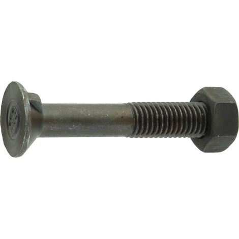 Bullone per aratro con dado M12x1.75 lunghezza 70mm classe 10.9 DIN 11014 per aratro 12701410