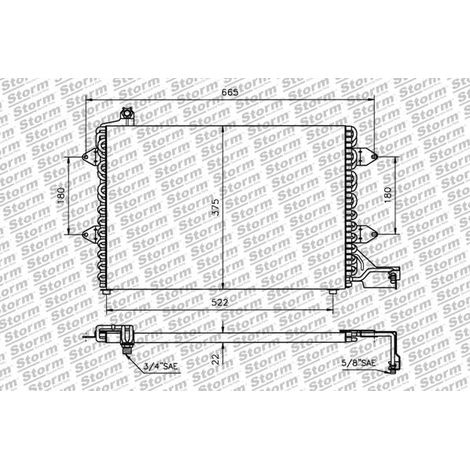 Condenseur de climatisation compatible Volkswagen Golf III