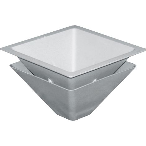 First Plast – Grille aération VMC anti-odeur 400 x 400 mm – Pour regard PZ40 – Installation dans regards – Dimensions C 354 mm E 230 mm H 183 mm (1/2)