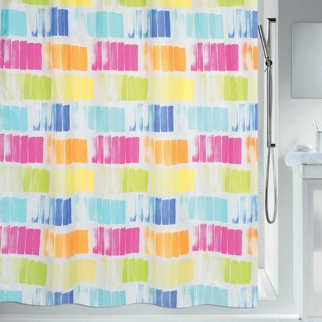 Cortina de ducha Poliéster PITTORE 180x180cm Multicolor Spirella