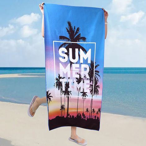 CCYKXA Mikrofaser-Strandtuch, Anti-Sand, Strandtuch, leichte, kompakte und schnelltrocknende Stranddecke – das perfekte Sport- und Reisehandtuch (Bäume)