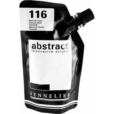 Peinture acrylique en sachet - Blanc de titane - 500ml - Sennelier (1/2)