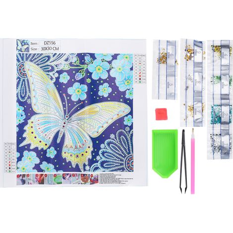Butterfly Resin Diamond Painting Kit DIY Art Crafts Bedroom Hallway Decoration Ornaments (1/5)