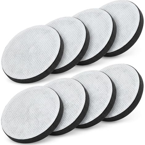 Filtres à Eau de Rechange Lot de 8 Compatible avec BRITA MicroDisc, Filtres Charbon Actif pour Bouteilles et Carafes Filtrantes, Réduction du Chlore, Microparticules et Impuretés, Format Disque (1/4)