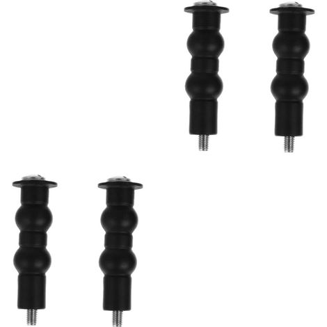 2 Ensembles Abattant Wc Boulons, Acier Inoxydable, Noir, 2 Pièces (1/5)