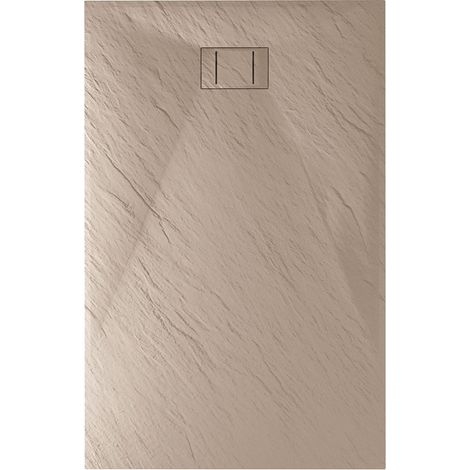 Piatto doccia tortora effetto pietra mod. Blend 80x170 cm rettangolare