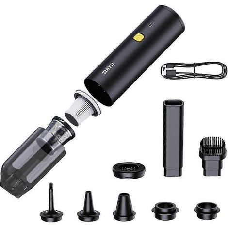 Aspirateur de voiture Suitu Mini Aspirateur portable à main Aspiration puissante et aspiration des chocs Noir JN (1/5)