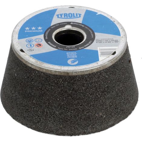 TYROLIT Meule boisseau PREMIUM, ⌀ disque x épaisseur : 110 x 20 mm
