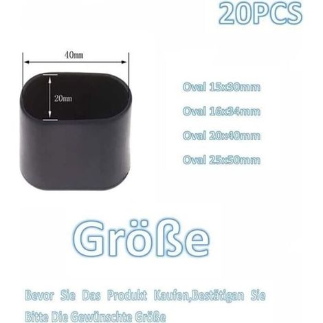 Lot de 20 embouts de pieds de chaise protection pieds de chaise protection sol embouts pieds pour chaises de jardin (1/3)