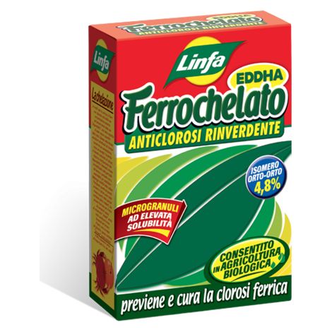Linfa CHELATO DI FERRO Concime Rinverdente microgranulare anticlorosi 500 GR