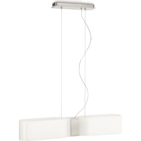 Philips myLiving - Lampada a sospensioneSAAR ARGENTATO/BIANCO (1/2)