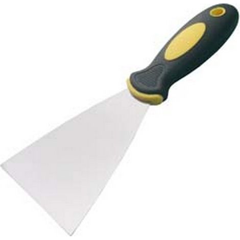 12PZ SPATOLE CON MANICO BI-MATERIAL INOX - mm.50