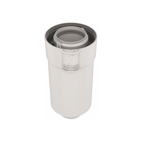 Ubbink – Conduit de fumée Rolux condensation Ø 80/125mm – PPtl/PVC – Longueur 1000mm – Système Sekurit pour installations professionnelles