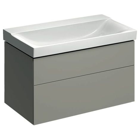 Geberit Xeno 2 armoire sous lavabo 880x530x462mm, 2 tiroirs, (1/2)