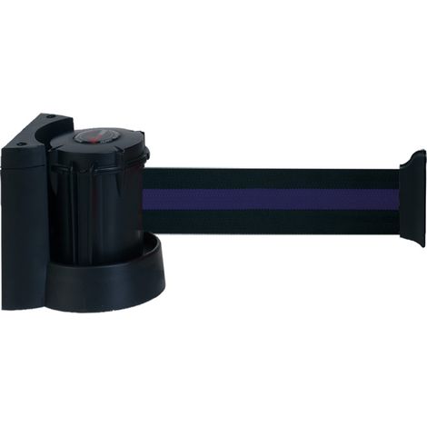 Enrouleur mural avec sangle Noir/Bleu 5m x 50mm - 2051019 (1/4)