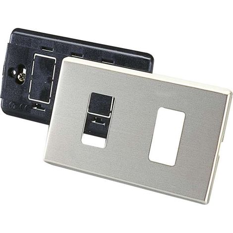 Placca in alluminio a 2 fori