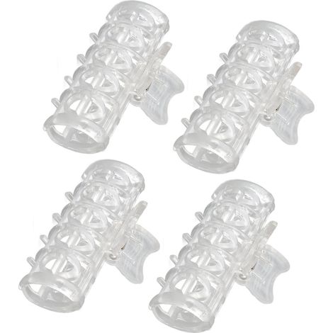 Lot de 10 pinces à cheveux isolantes pour permanente, résistantes à la chaleur et à fixation sécurisée, pour femmes et filles. (1/5)