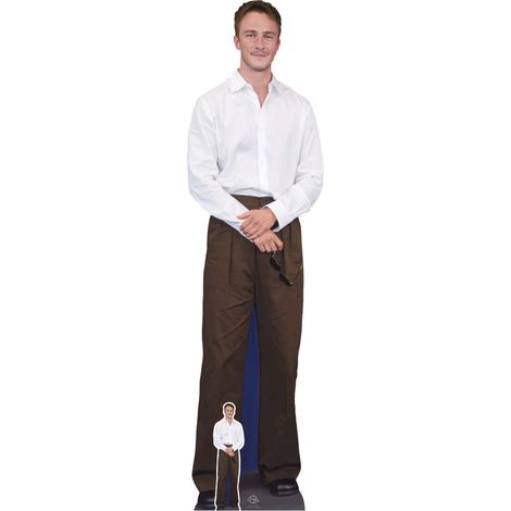 Figurine en carton Drew Starkey chemise blanche -acteur- Haut 181 cm (1/5)