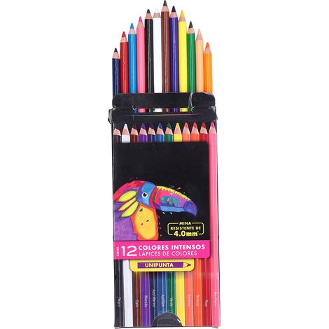 12Pcs Oil Colored Pencils Vibrant Colors Rich Hues Pre Sharpened Safe Odorless Easy Colouring Color Pencil Set (1/5)
