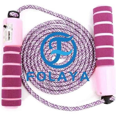 Corde à Sauter - FOLAYA - Réglable et Confortable - Idéale pour Enfants et Adultes - Fitness et Boxe (1/4)