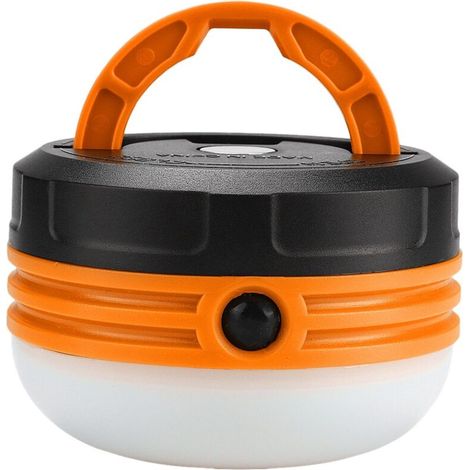 Ampoule LED portable d'extérieur, veilleuse à intensité variable, adaptée au camping et aux situations d'urgence (orange)