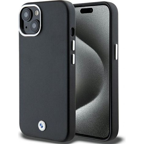 BMW BMHMP15S23PUFWK iPhone 15 / 14 / 13 6.1" negro/negro Signature Wrapped Metal MagSafe (1/5)