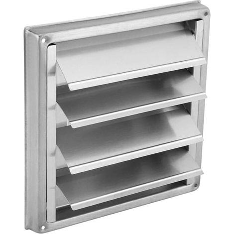 Hotte of ventilation wall-mounted outdoor in stainless steel, output of fan, hotte of replacement with shutters anti-tempete (1/5)