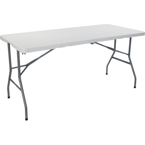 Mesa Plegable Rectangular para Catering Blanco 150x74cm Thinia Ho (1/5)