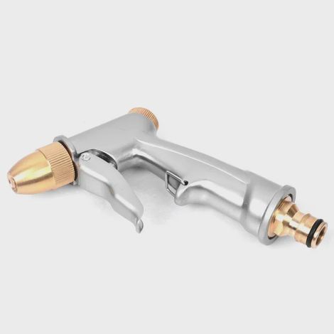 Pistolet à eau haute pression avec buse en laiton, tuyau d'arrosage, pulvérisateur pour lavage de voiture et de pelouse, outils de lavage de voiture, pistolets à eau XY002-AquaForge (1/4)
