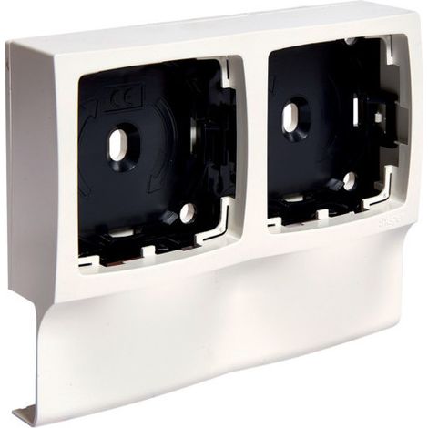 Support double appareillage saillie Legrand pour ATA12/16x30, blanc Pure - Hager