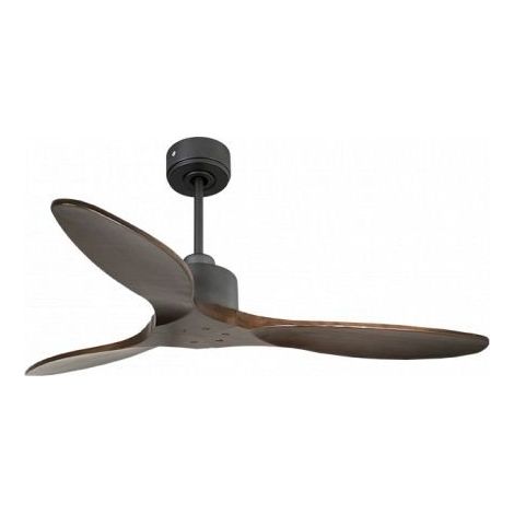 Modulo Slim de Klassfan - Ventilateur de plafond et destratificateur moteur DC basalte et bois sombre 25 à 40 m² (1/5)